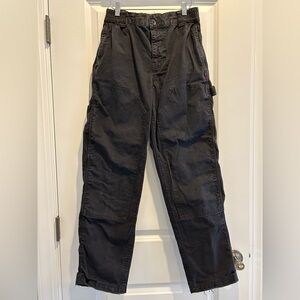 Urban Outfitters BDG Black Cargo Carpenter Baggy Pants